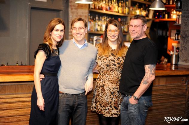 The Columbia Room's Katie Nelson and Derek Brown with The Passenger's Alex Bookless and Tom Brown.